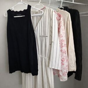 Women’s Business Casual 7-Piece Bundle | Tops, Sweater & Pants | Size L